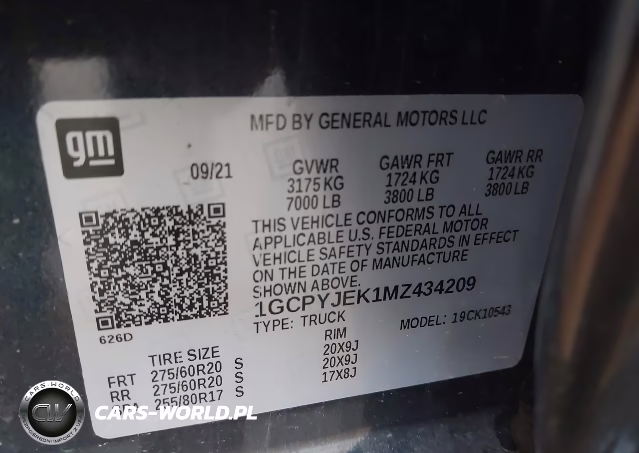 2021 Chevrolet Silverado 1500 4Wd Short Bed Lt With 2Fl VIN:1GCPYJEK1MZ434209 - 9