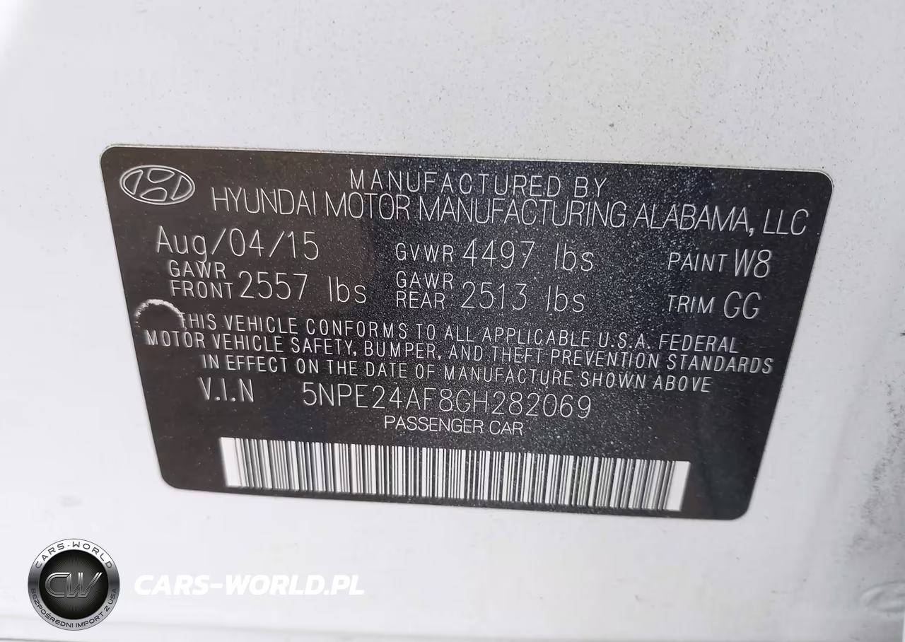 2016 Hyundai Sonata Se VIN:5NPE24AF8GH282069 - 9