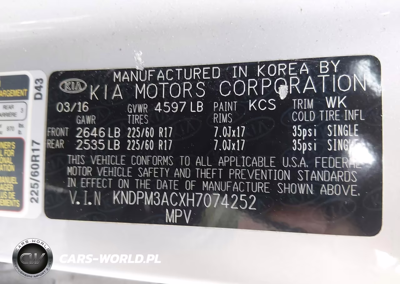 2017 Kia Sportage Lx VIN:KNDPM3ACXH7074252 - 9