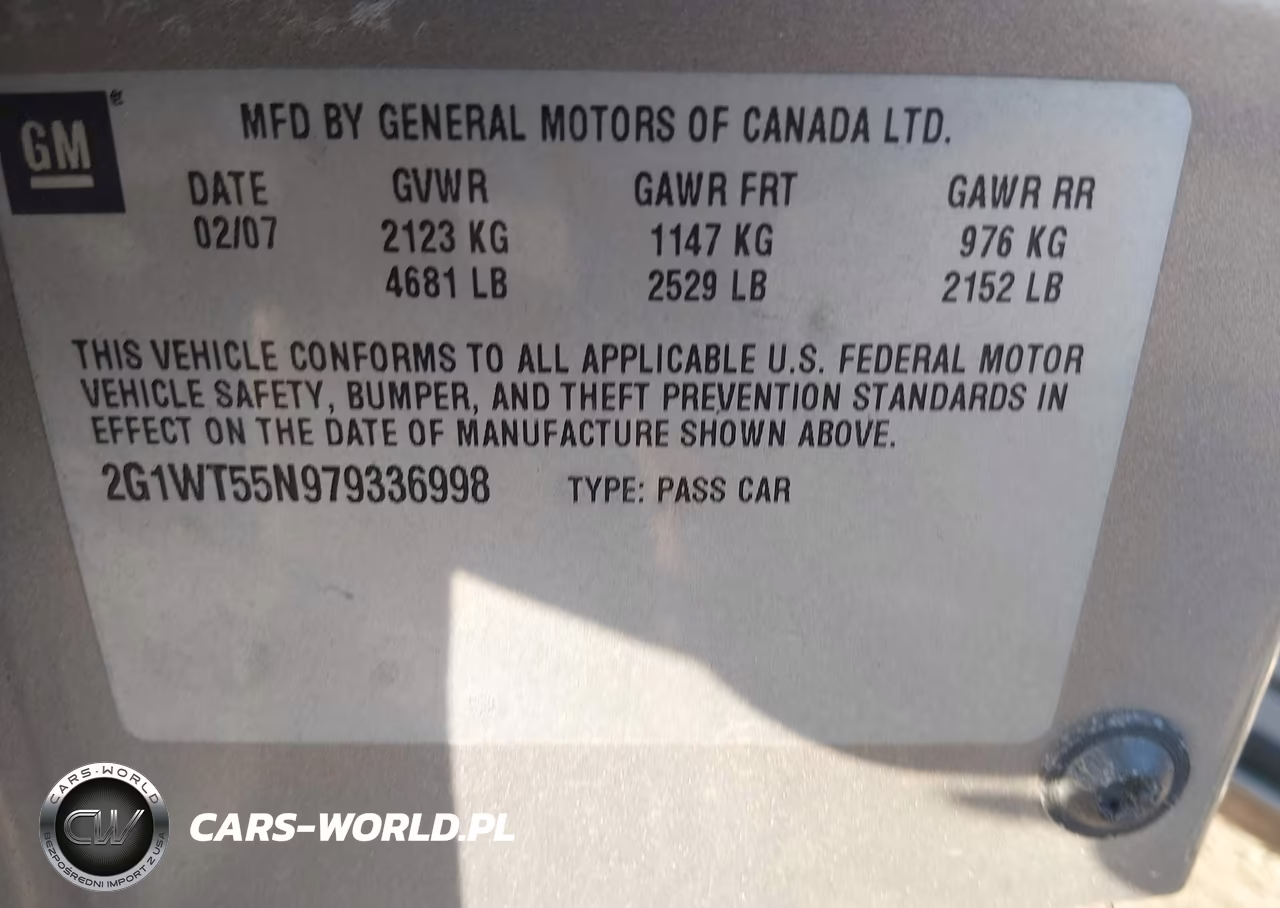 2007 Chevrolet Impala Lt VIN:2G1WT55N979336998 - 9