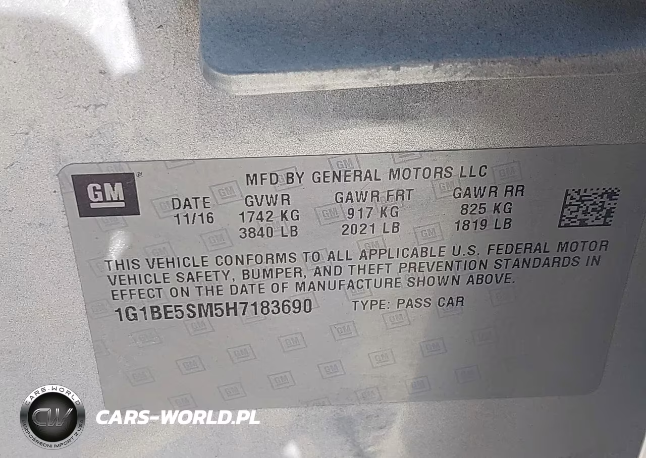 2017 Chevrolet Cruze Lt Auto VIN:1G1BE5SM5H7183690 - 9