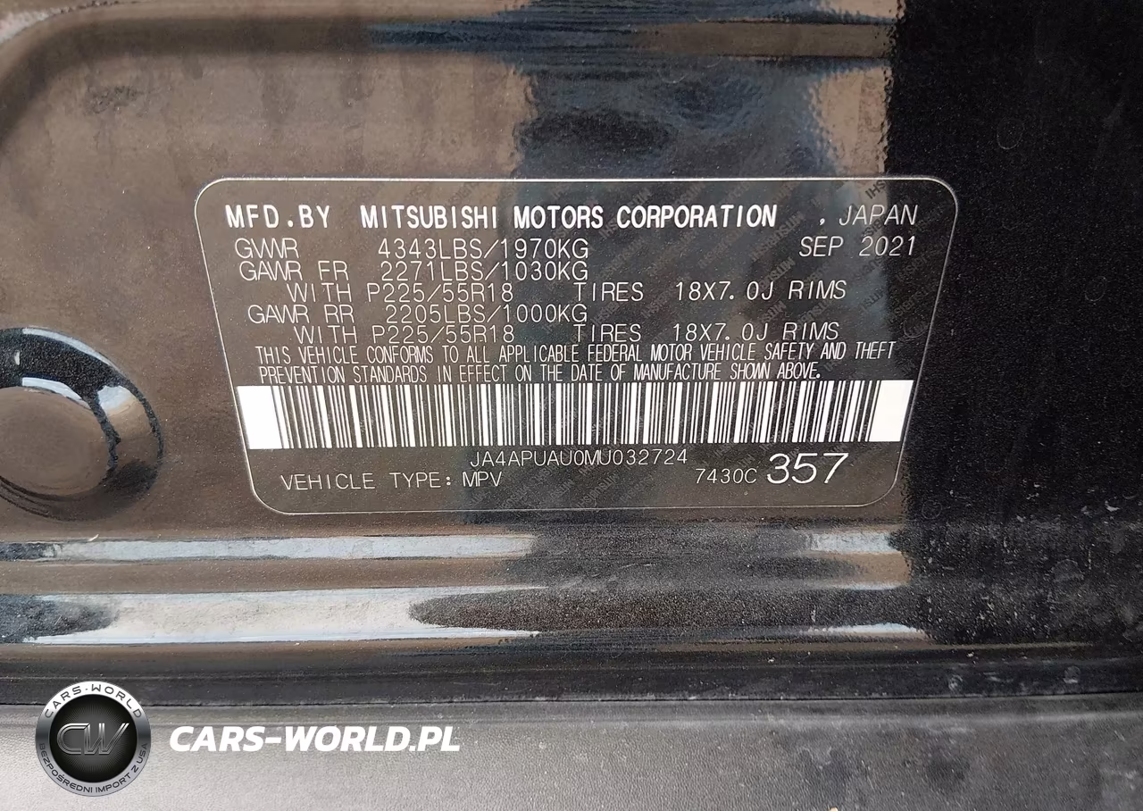 2021 Mitsubishi Outlander Sport 2.0 Be 2Wd-2.0 Es 2Wd-2.0 Le 2Wd-2.0 S 2Wd VIN:JA4APUAU0MU032724 - 9