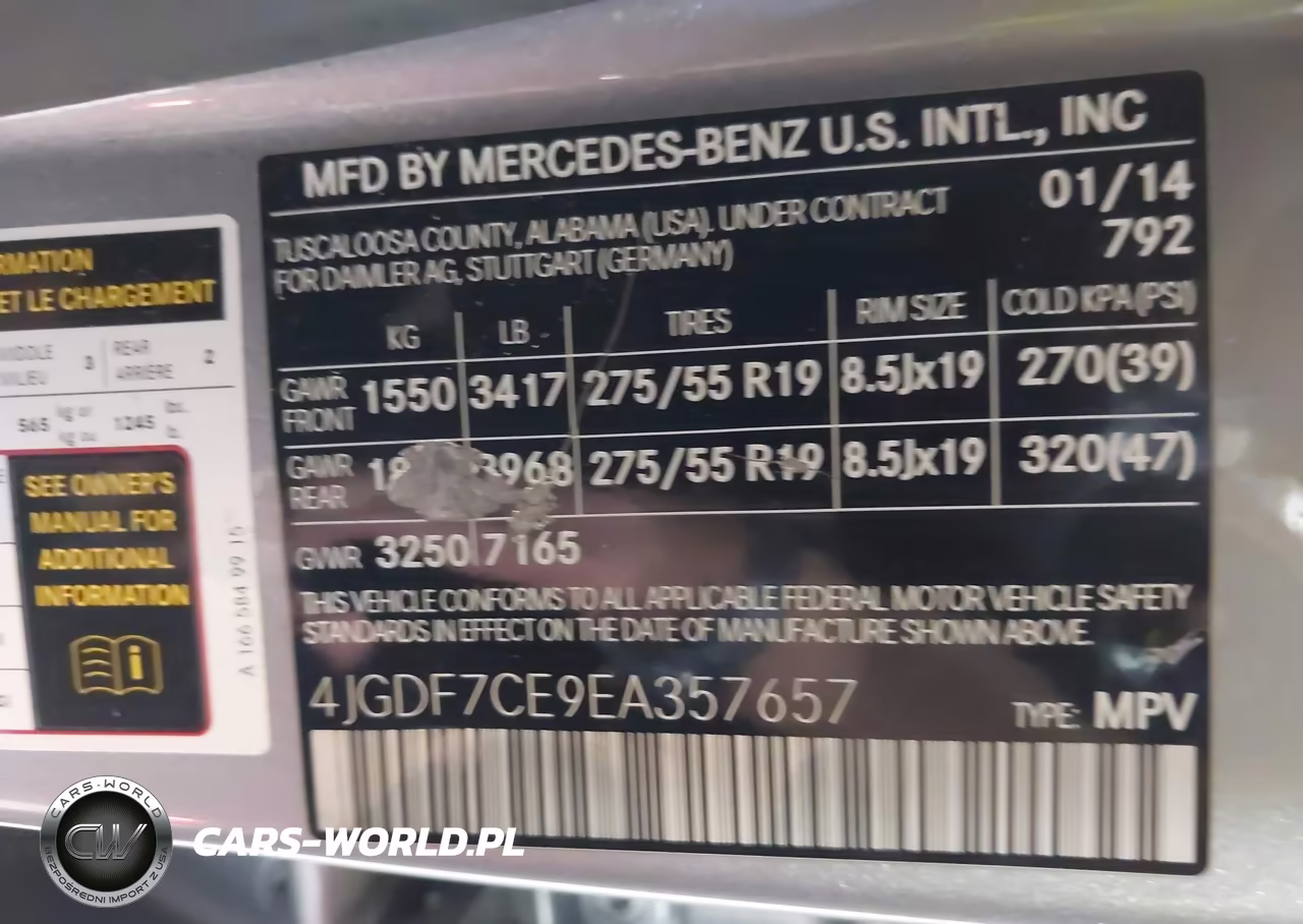 2014 Mercedes-Benz Gl 450 4Matic VIN:4JGDF7CE9EA357657 - 9