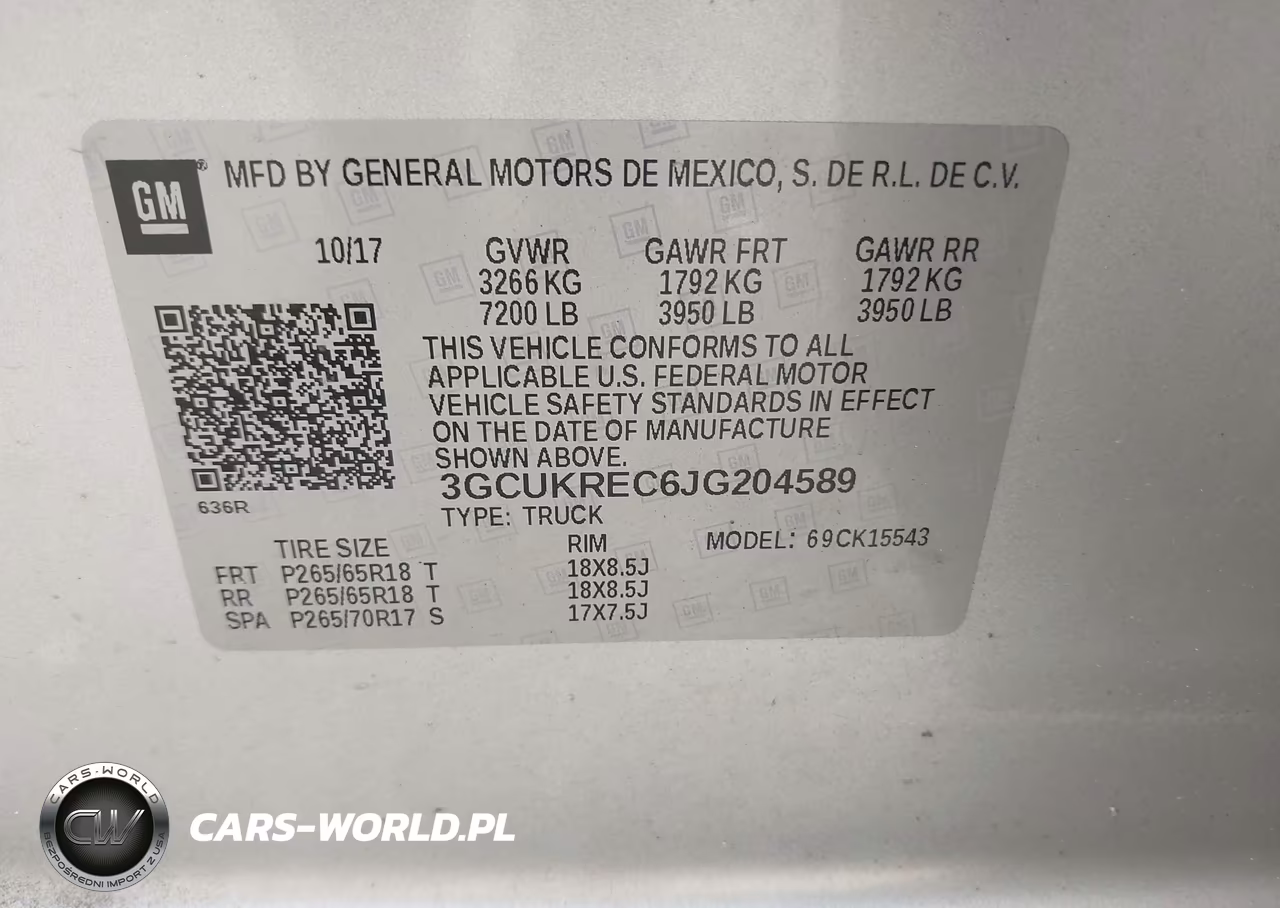 2018 Chevrolet Silverado 1500 1Lt VIN:3GCUKREC6JG204589 - 9