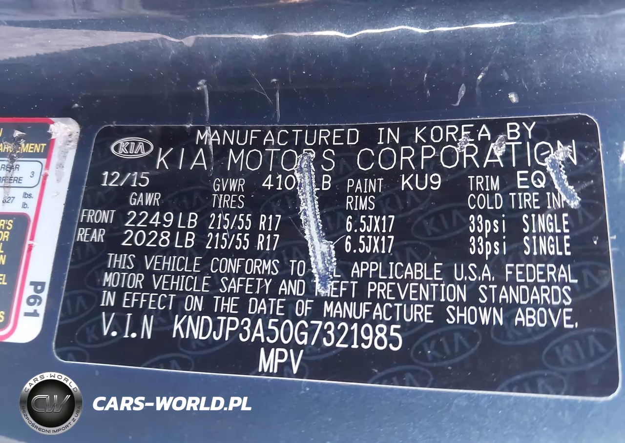 2016 Kia Soul + VIN:KNDJP3A50G7321985 - 9
