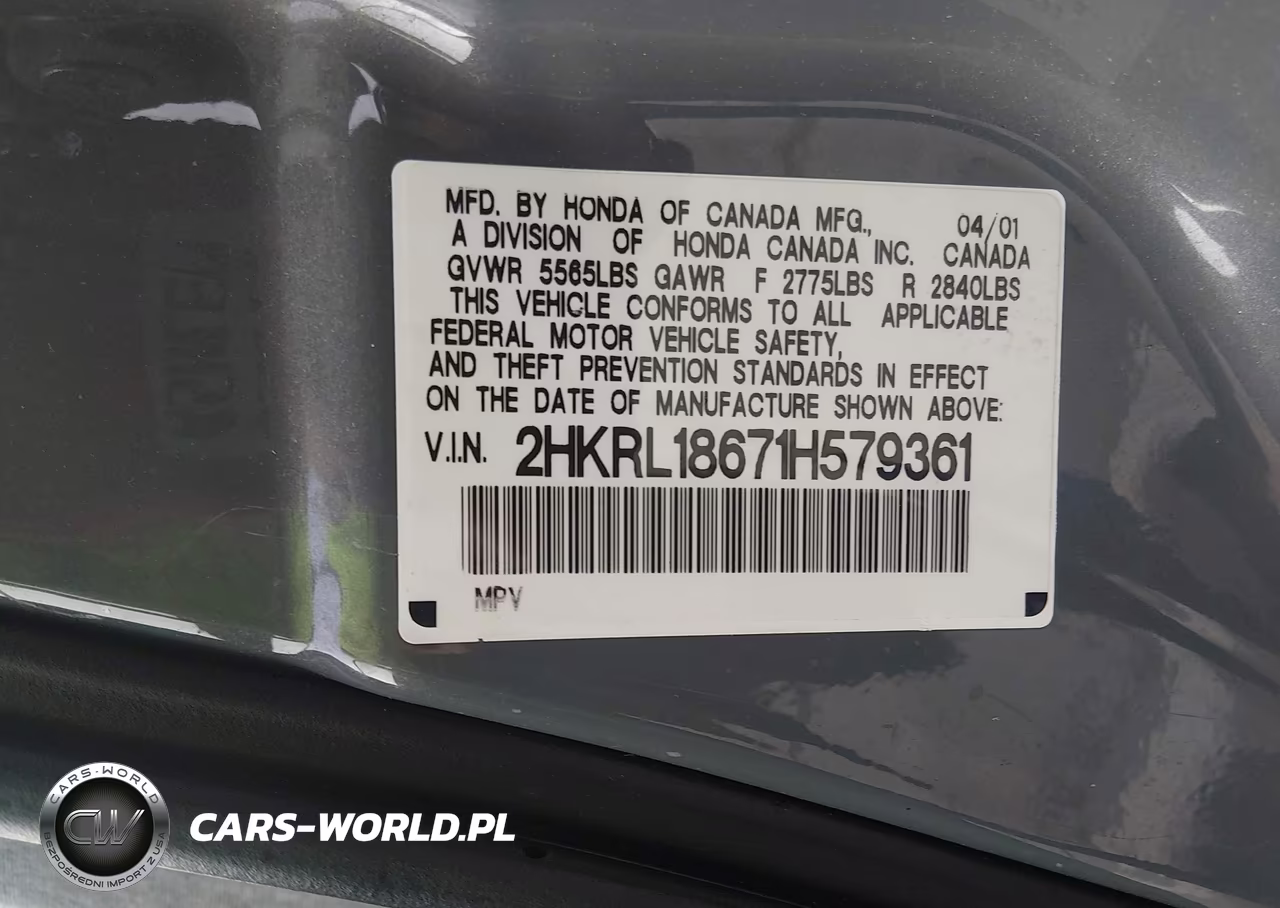 2001 Honda Odyssey Ex VIN:2HKRL18671H579361 - 9