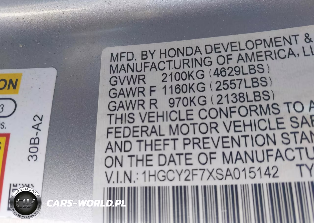 2025 Honda Accord Hybrid Sport-L VIN:1HGCY2F7XSA015142 - 9