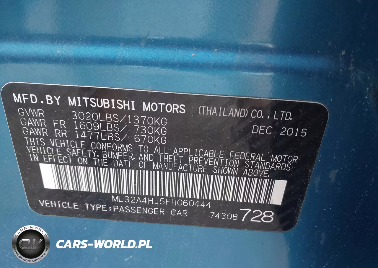 2015 Mitsubishi Mirage Es VIN:ML32A4HJ5FH060444 - 9