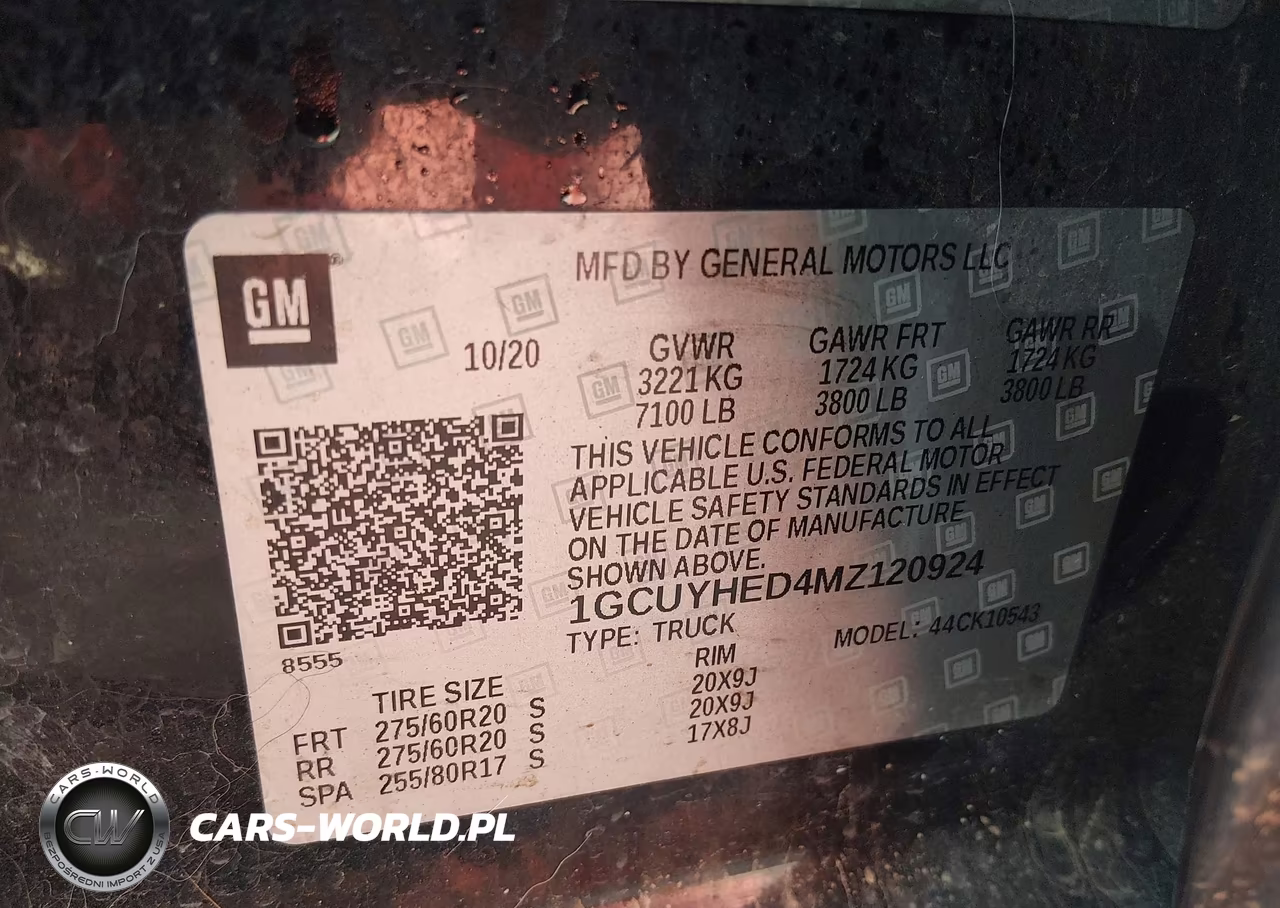 2021 Chevrolet Silverado 1500 4Wd Short Bed High Country VIN:1GCUYHED4MZ120924 - 9