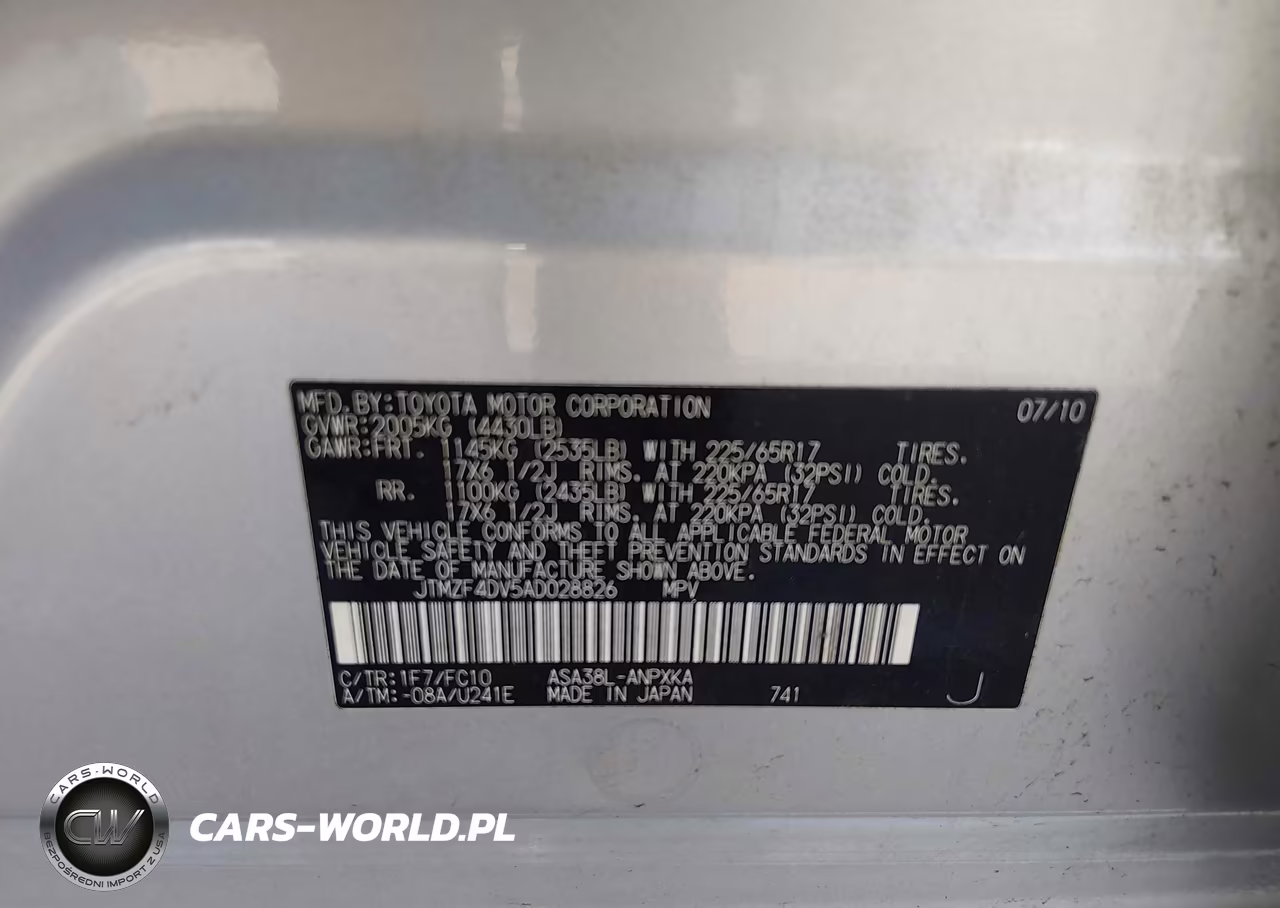 2010 Toyota Rav4 VIN:JTMZF4DV5AD028826 - 9