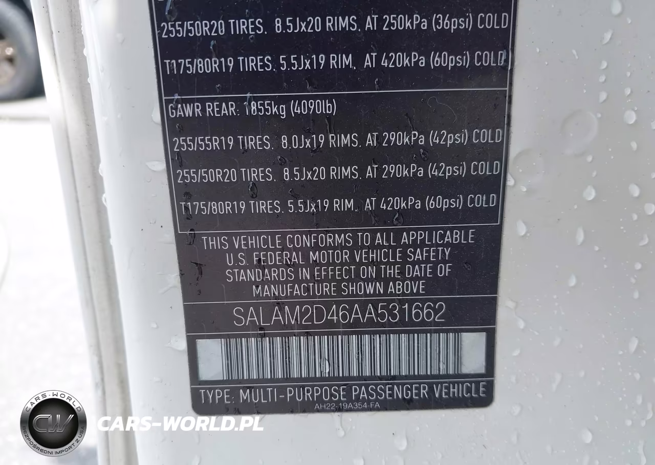 2010 Land Rover Lr4 VIN:SALAM2D46AA531662 - 9