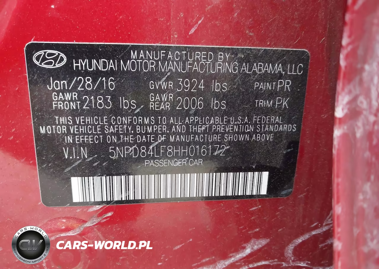 2017 Hyundai Elantra Se VIN:5NPD84LF8HH016172 - 9