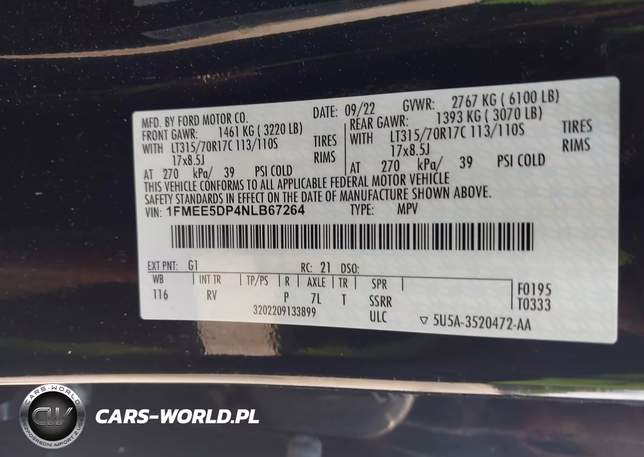 2022 Ford Bronco Outer Banks VIN:1FMEE5DP4NLB67264 - 9