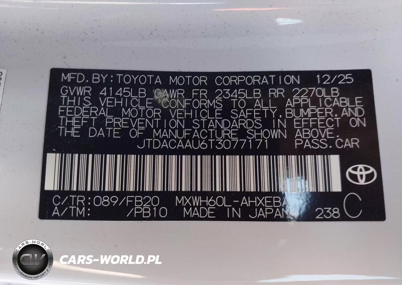 2026 Toyota Prius Le VIN:JTDACAAU6T3077171 - 9