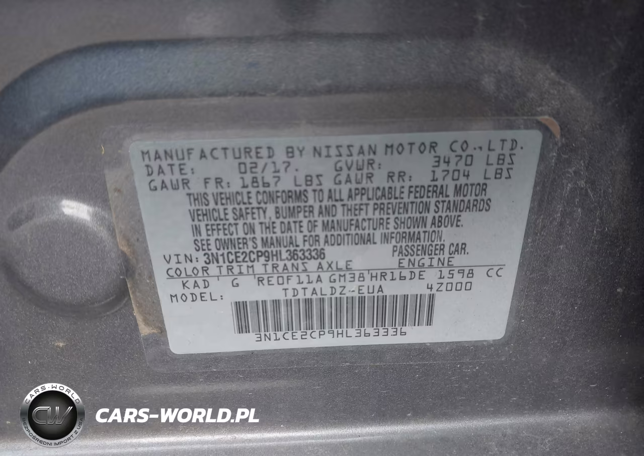 2017 Nissan Versa Note Sv VIN:3N1CE2CP9HL363336 - 9