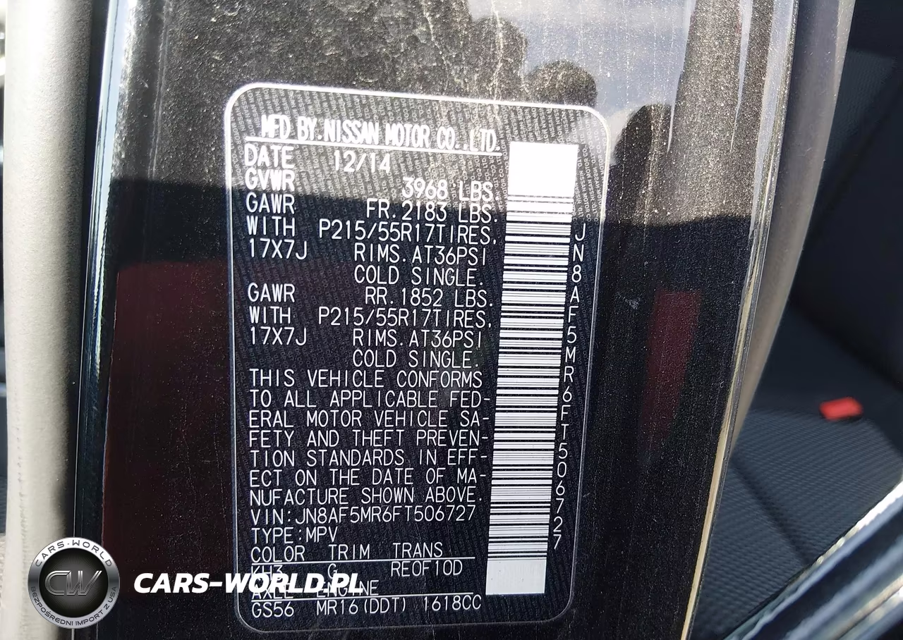 2015 Nissan Juke S VIN:JN8AF5MR6FT506727 - 9