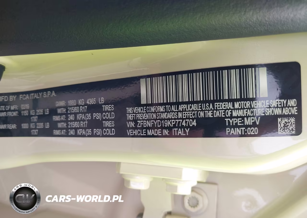 2019 Fiat 500X Trekking Plus Awd VIN:ZFBNFYD19KP774704 - 9