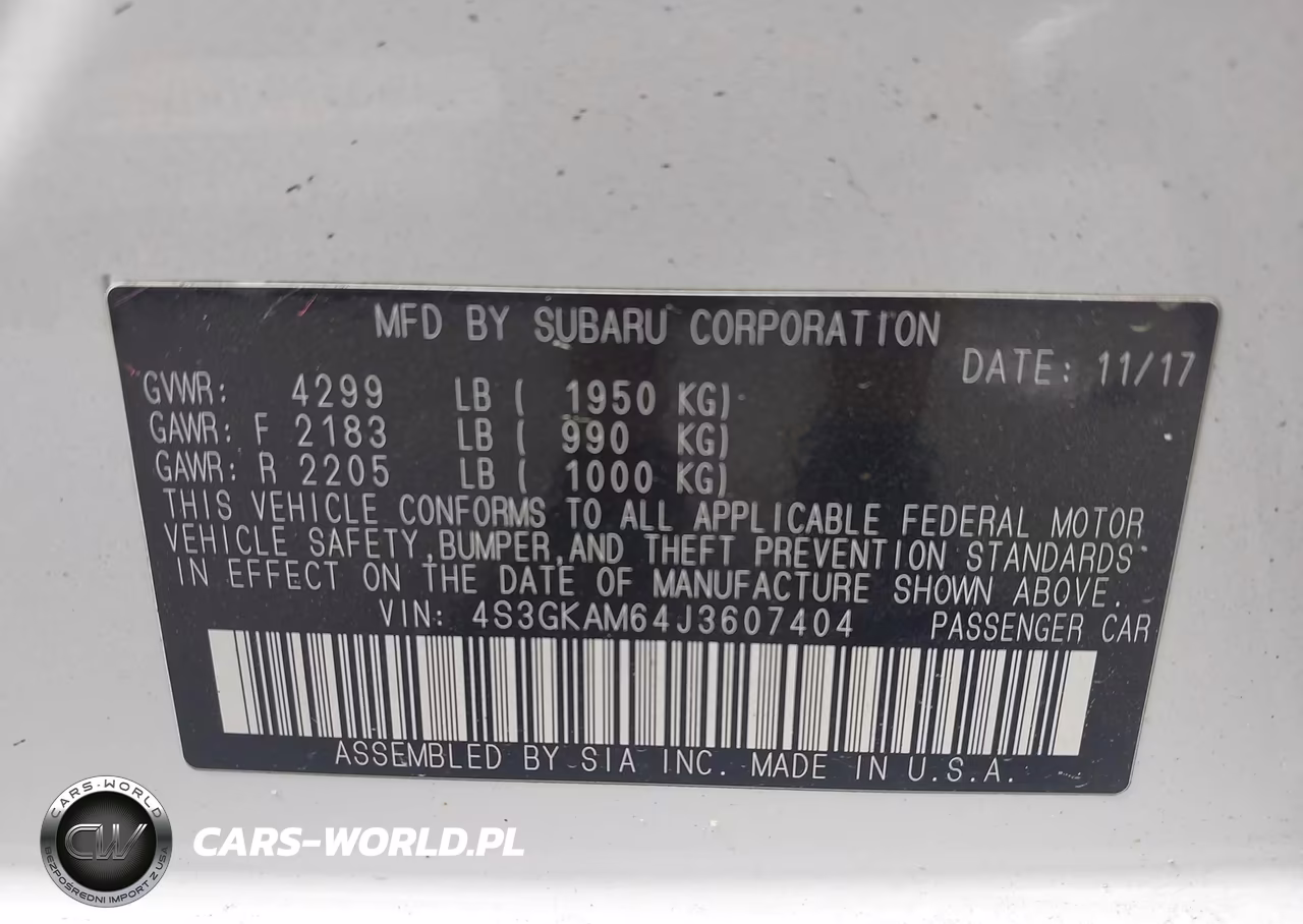 2018 Subaru Impreza 2.0I Sport VIN:4S3GKAM64J3607404 - 9