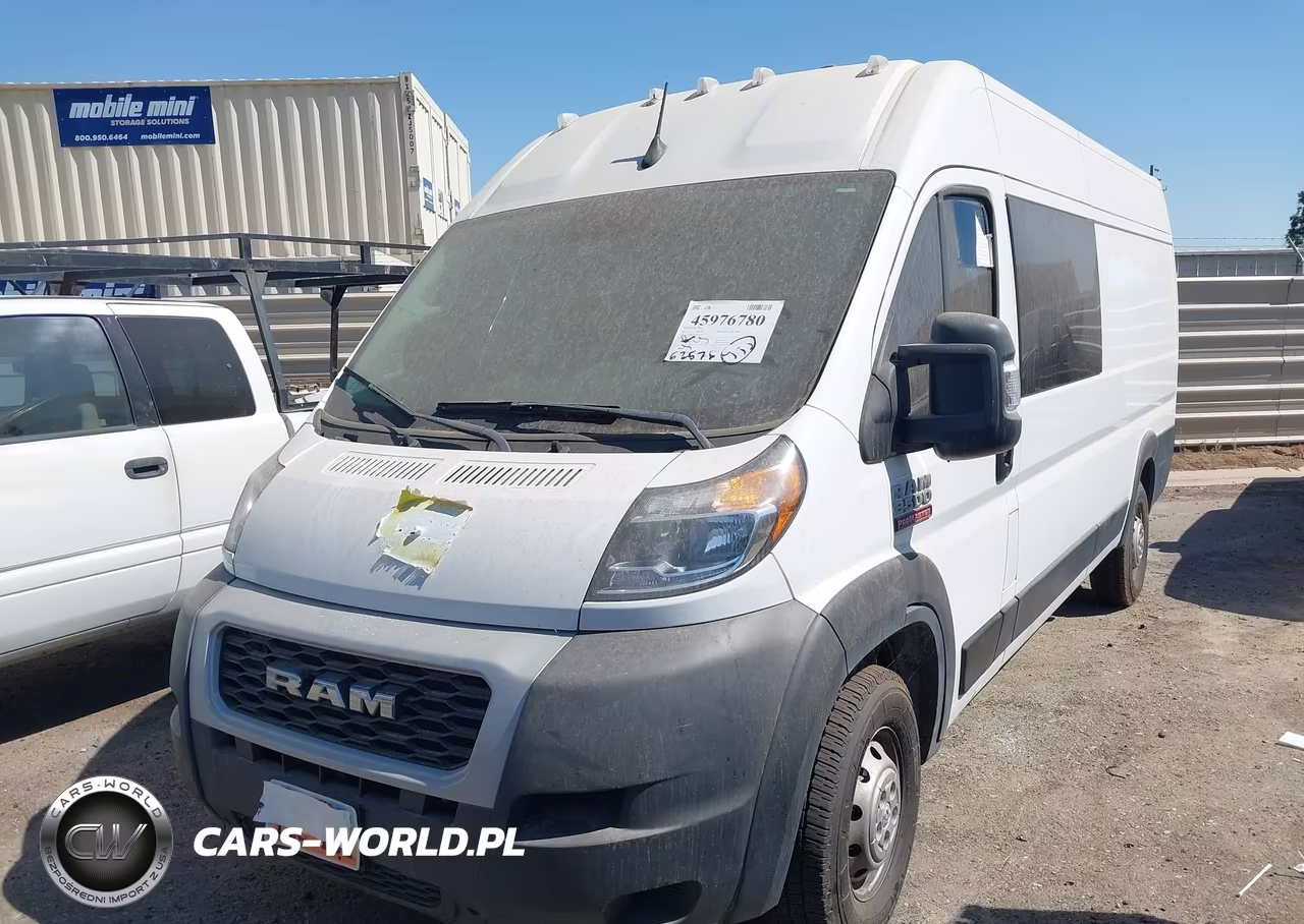 2022 Ram Promaster 3500 Cargo Van High Roof 159 Wb Ext VIN:3C6MRVJG6NE138311 - 2