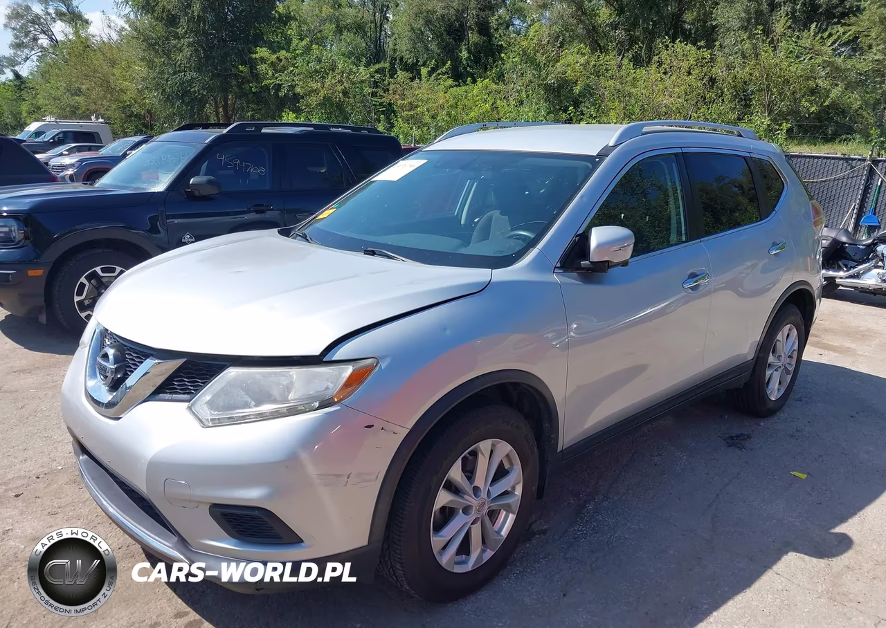2015 Nissan Rogue Sv VIN:KNMAT2MV4FP580074 - 2