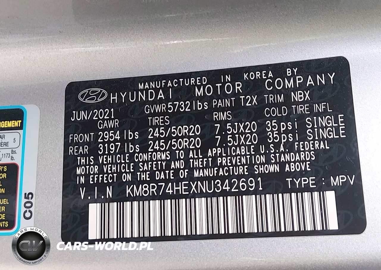 2022 Hyundai Palisade Calligraphy VIN:KM8R74HEXNU342691 - 9