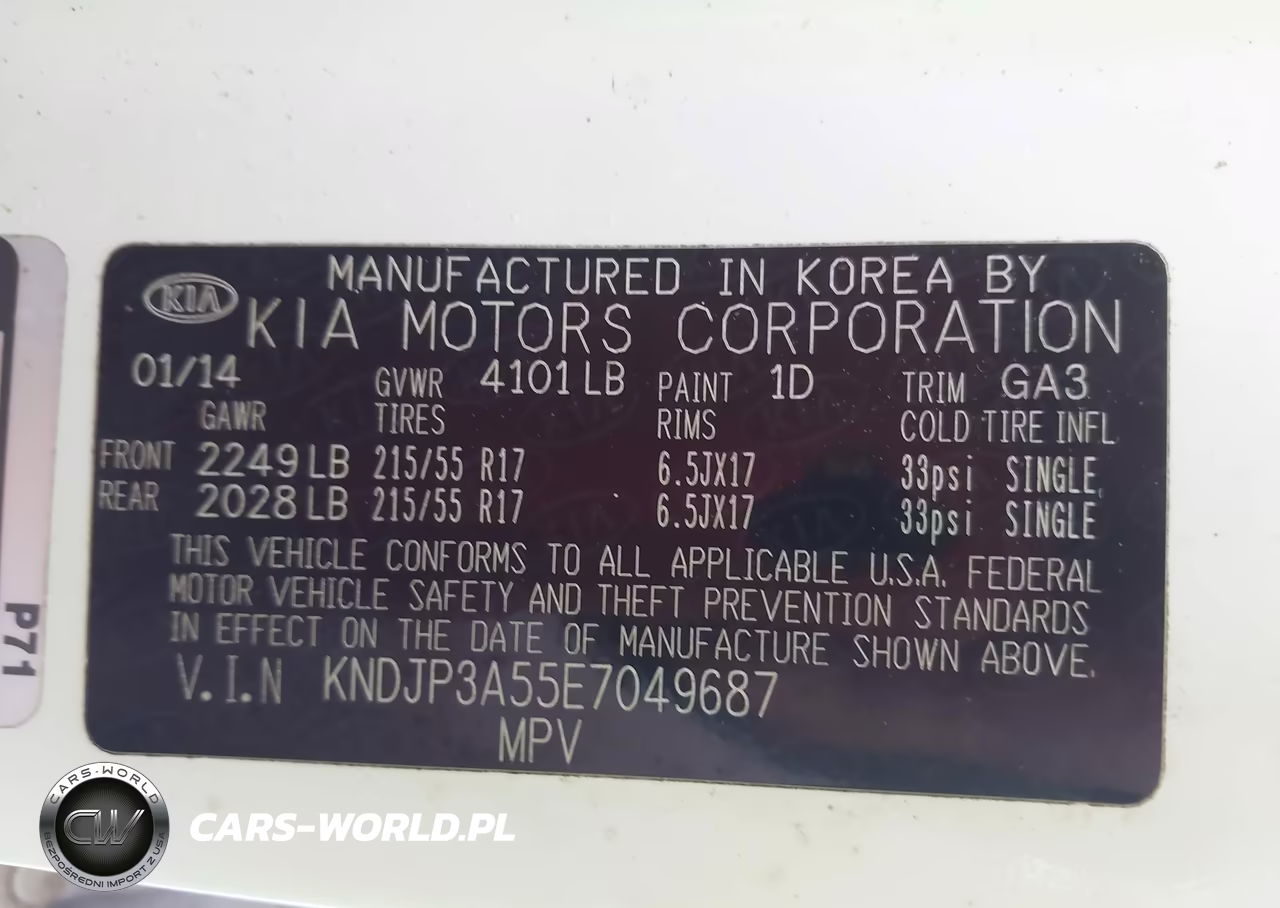 2014 Kia Soul + VIN:KNDJP3A55E7049687 - 9