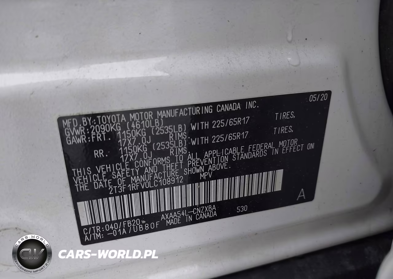2020 Toyota Rav4 Le VIN:2T3F1RFV0LC108912 - 9