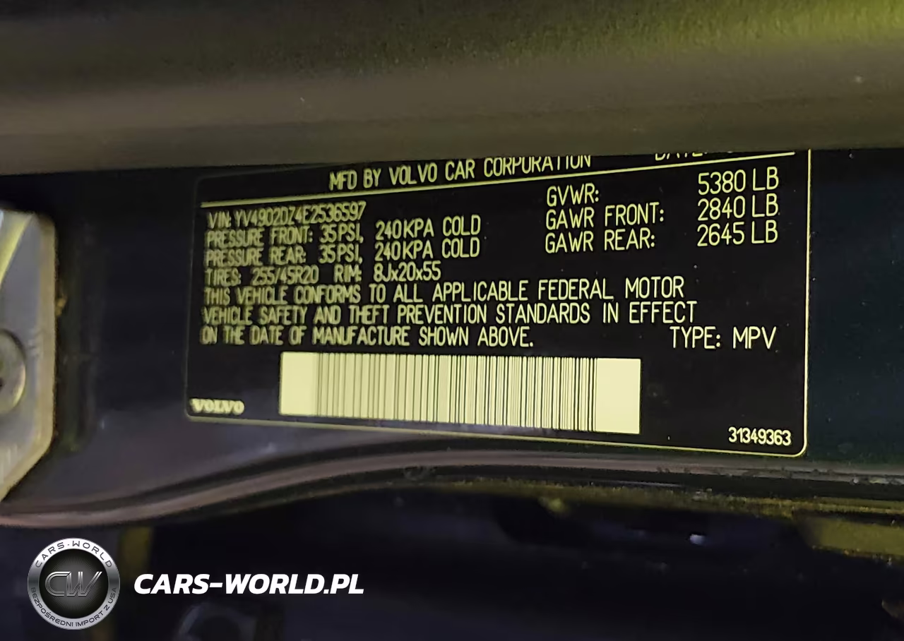 2014 Volvo Xc60 T6 Platinum VIN:YV4902DZ4E2536597 - 9