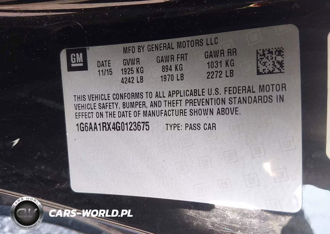 2016 Cadillac Ats Standard VIN:1G6AA1RX4G0123675 - 9