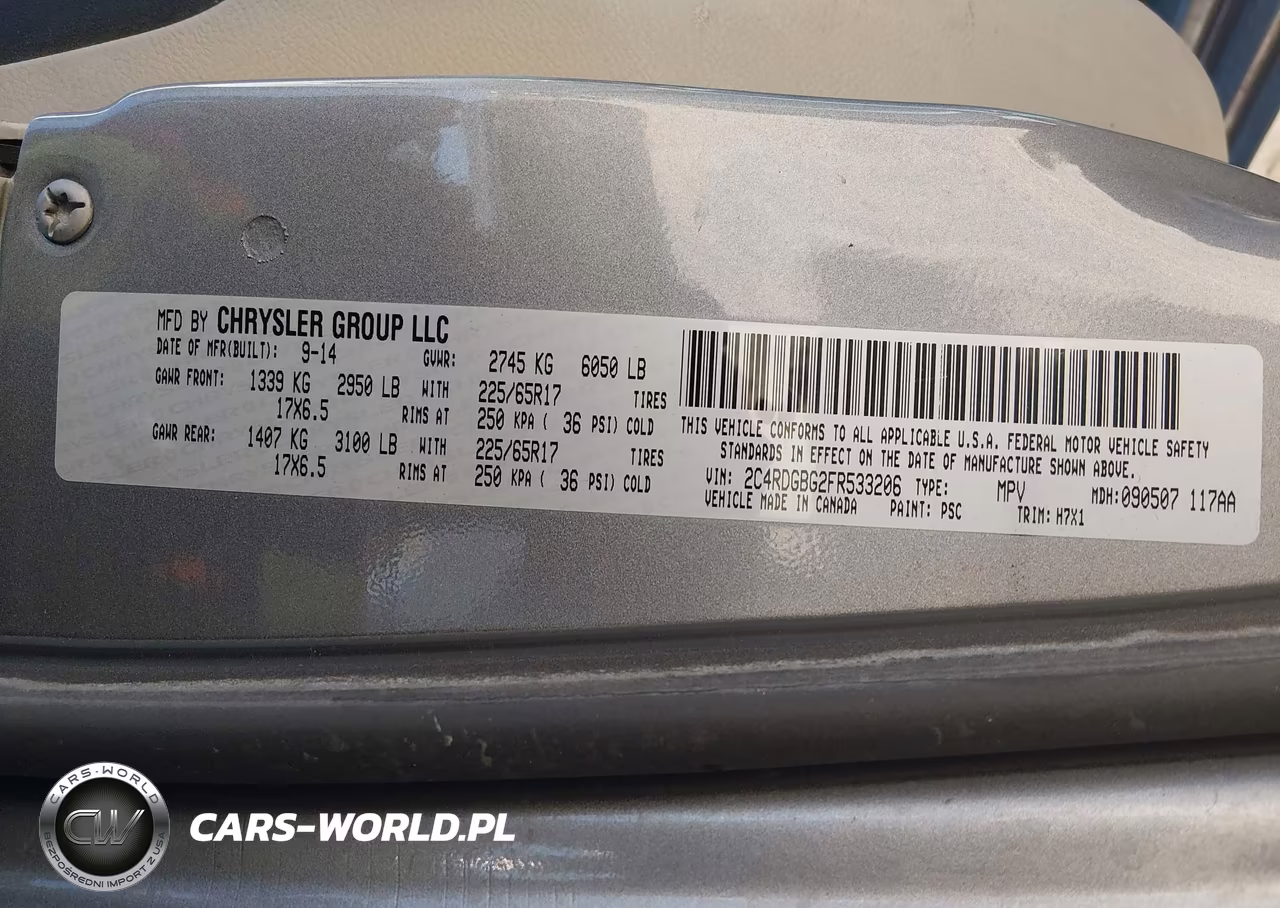 2015 Dodge Grand Caravan Se VIN:2C4RDGBG2FR533206 - 9