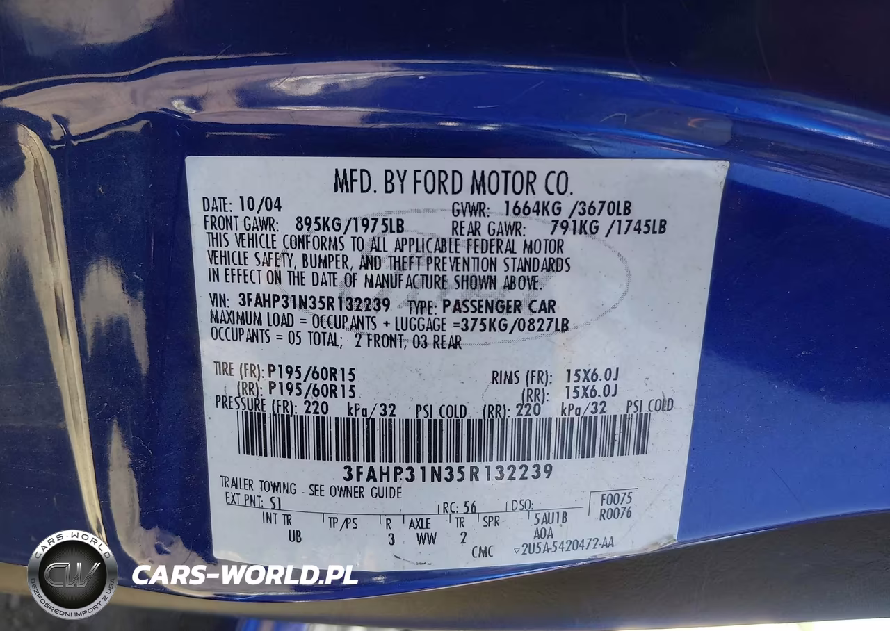 2005 Ford Focus Zx3 VIN:3FAHP31N35R132239 - 9