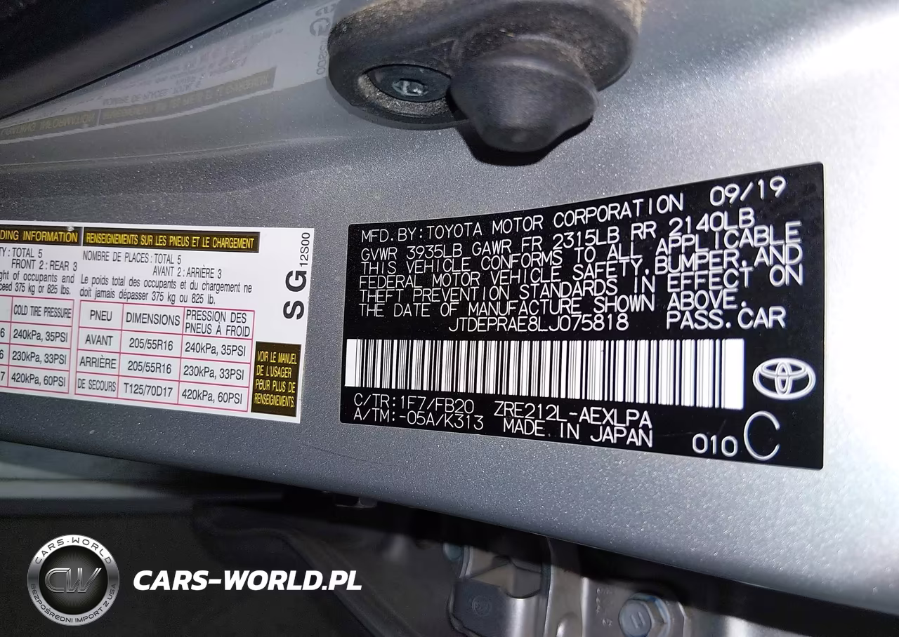 2020 Toyota Corolla Le VIN:JTDEPRAE8LJ075818 - 9