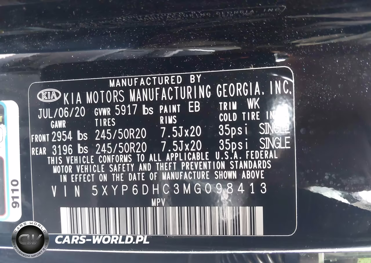 2021 Kia Telluride S VIN:5XYP6DHC3MG098413 - 9