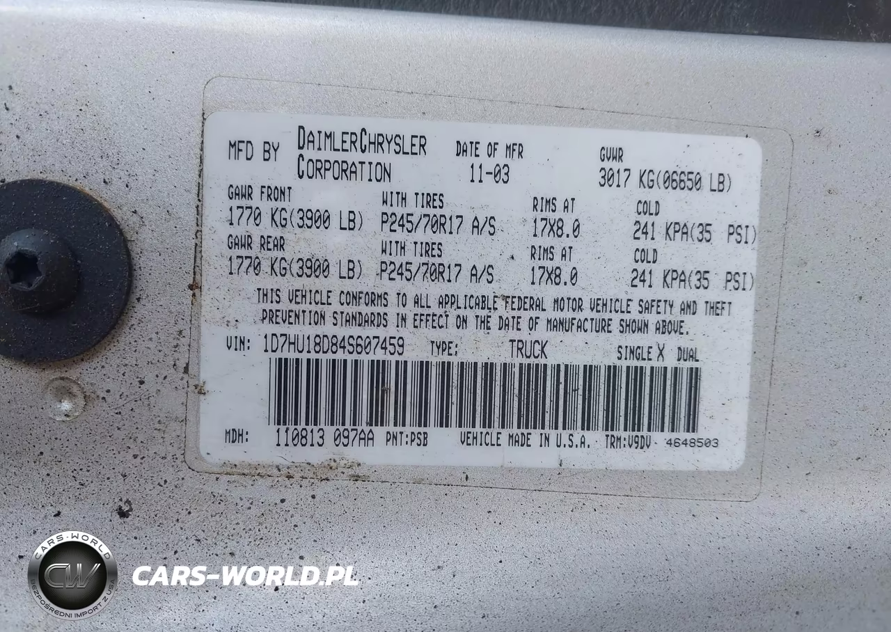 2004 Dodge Ram 1500 Slt-Laramie VIN:1D7HU18D84S607459 - 9