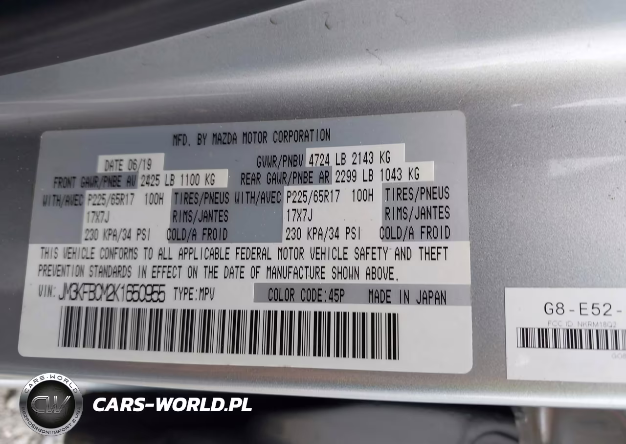 2019 Mazda Cx-5 Touring VIN:JM3KFBCM2K1650955 - 9
