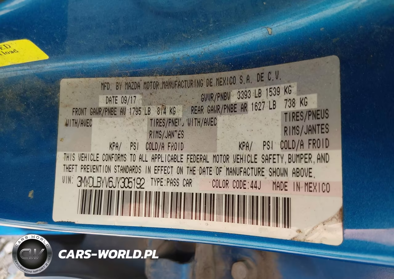 2018 Toyota Yaris Ia VIN:3MYDLBYV6JY305192 - 9