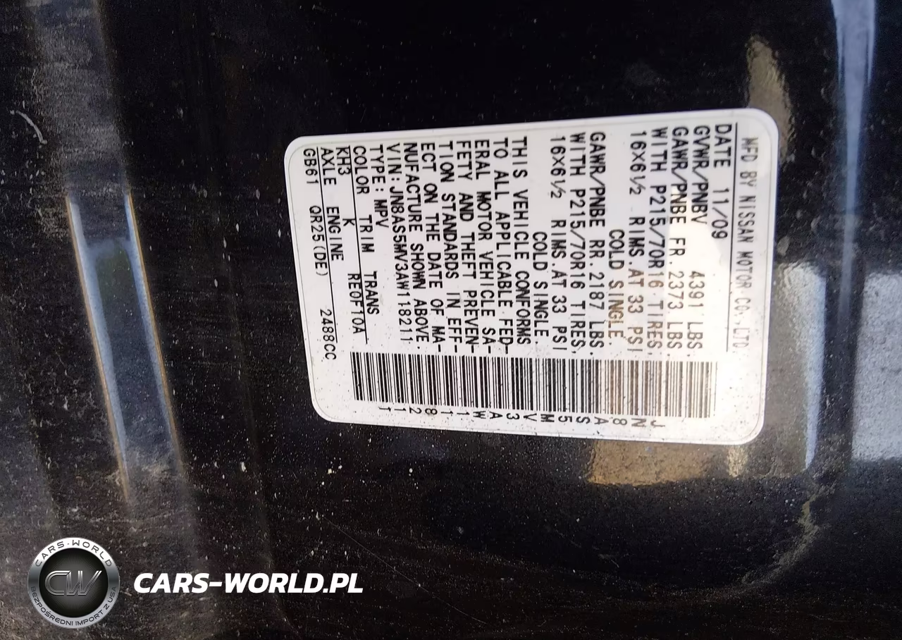 2010 Nissan Rogue S VIN:JN8AS5MV3AW118211 - 9
