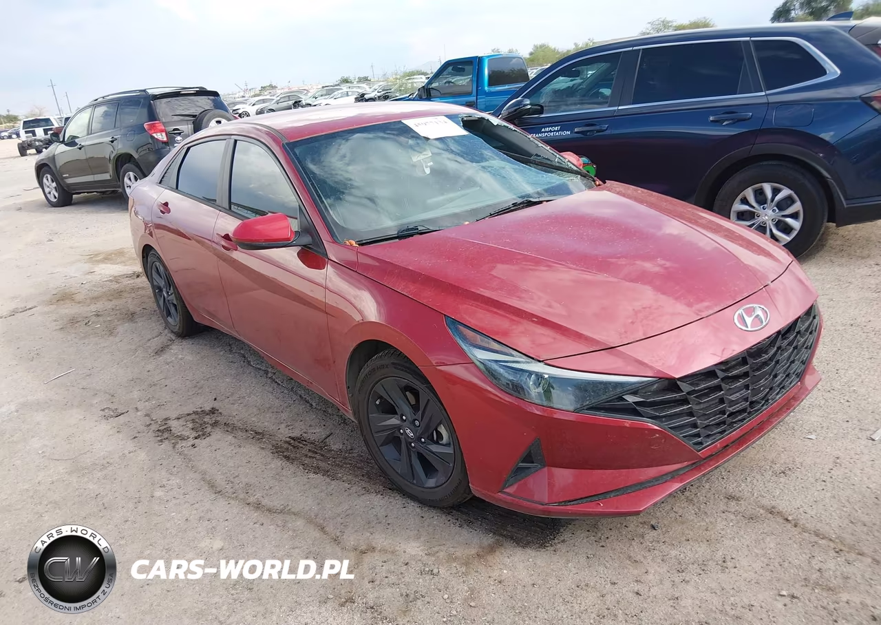 2021 Hyundai Elantra Hybrid Blue