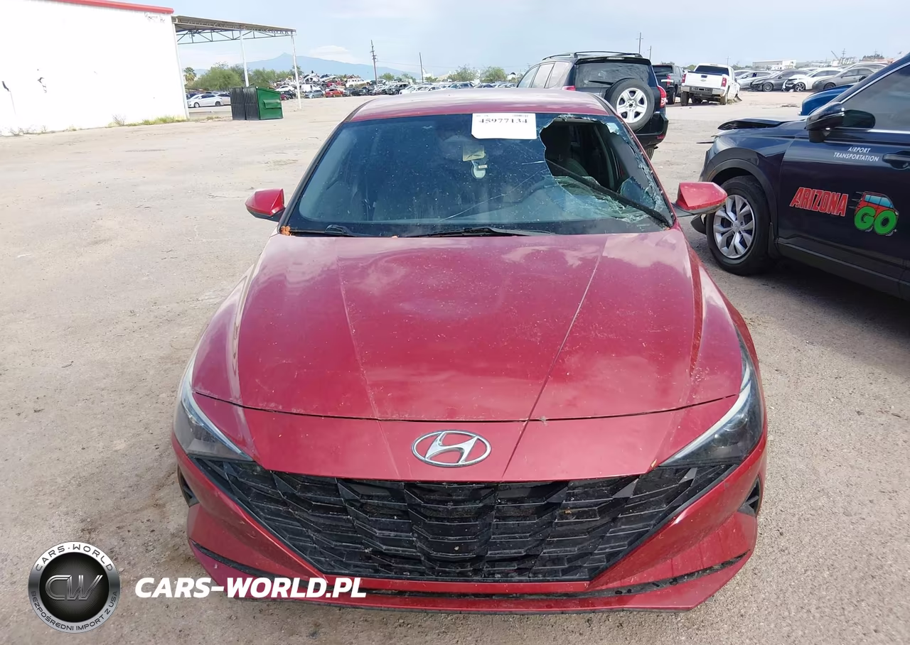 2021 Hyundai Elantra Hybrid Blue VIN:KMHLM4AJ8MU012164 - 12