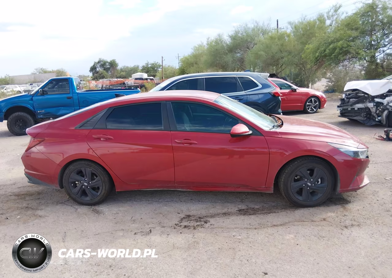2021 Hyundai Elantra Hybrid Blue VIN:KMHLM4AJ8MU012164 - 13