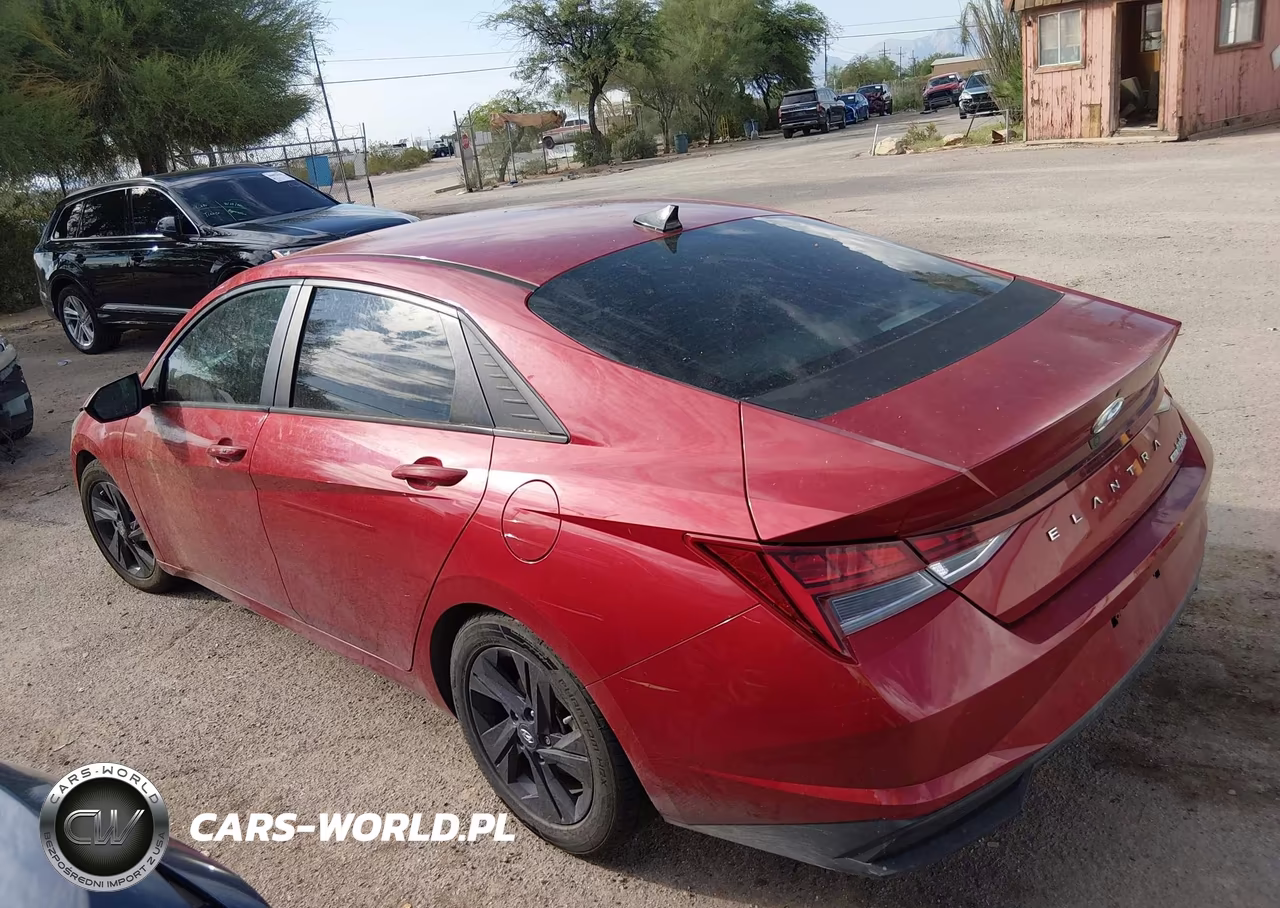 2021 Hyundai Elantra Hybrid Blue VIN:KMHLM4AJ8MU012164 - 14