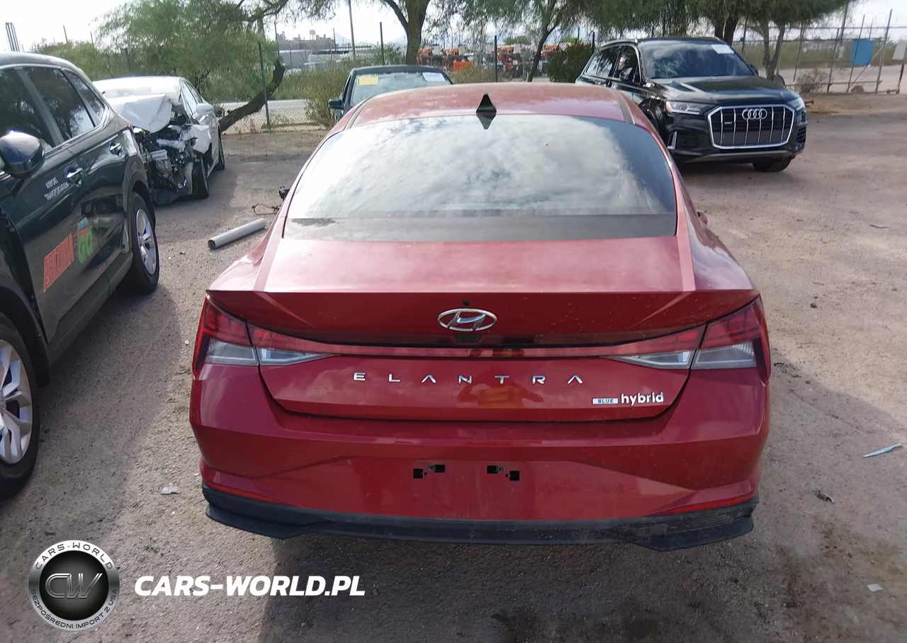 2021 Hyundai Elantra Hybrid Blue VIN:KMHLM4AJ8MU012164 - 16