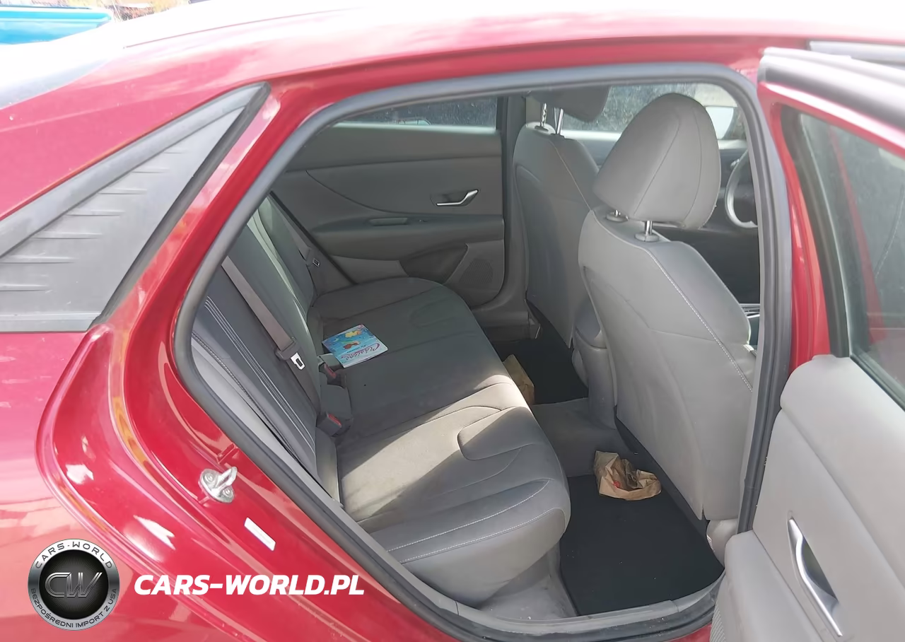 2021 Hyundai Elantra Hybrid Blue VIN:KMHLM4AJ8MU012164 - 8