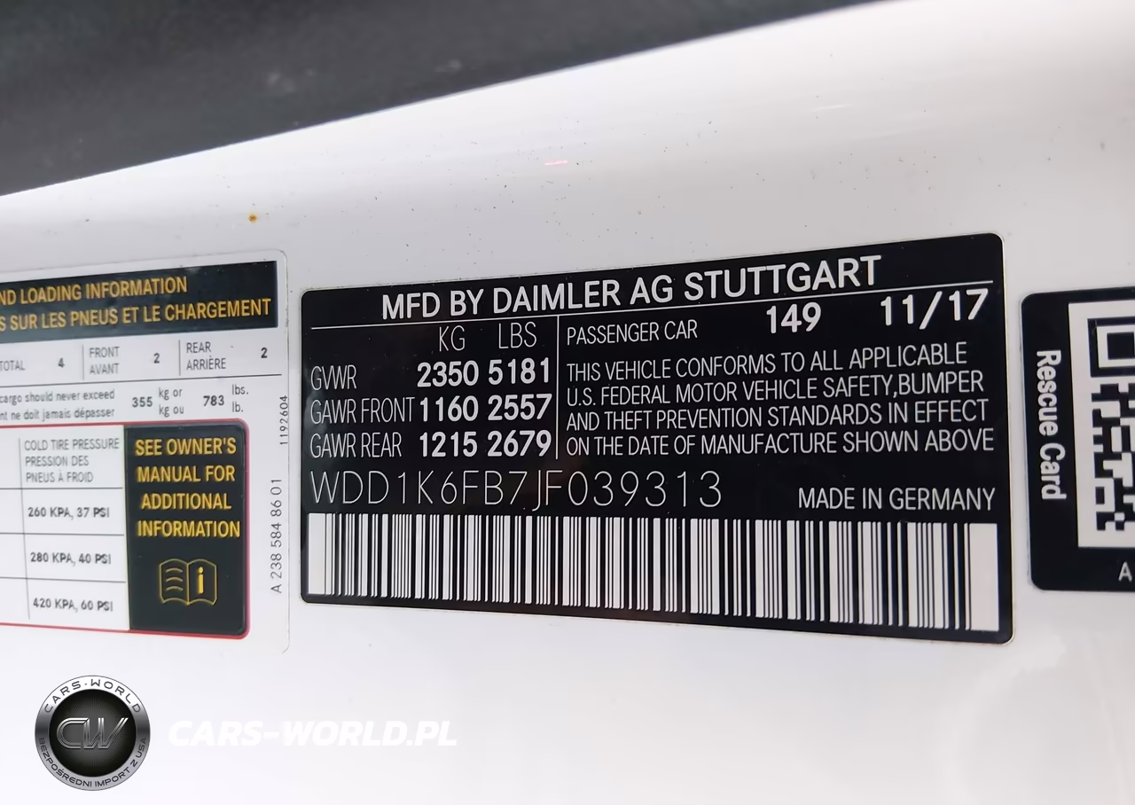 2018 Mercedes-Benz E 400 VIN:WDD1K6FB7JF039313 - 9