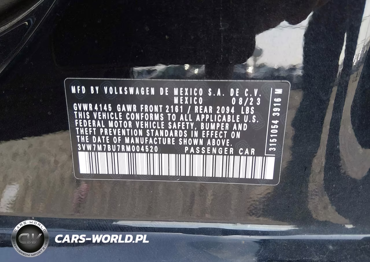 2024 Volkswagen Jetta 1.5T Se VIN:3VW7M7BU7RM004520 - 9