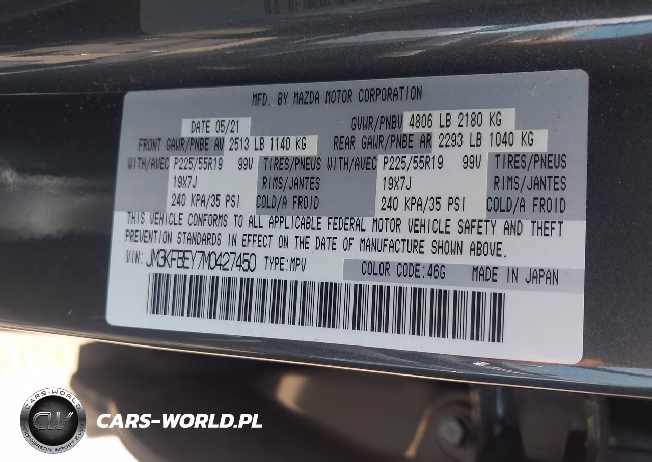 2021 Mazda Cx-5 Signature VIN:JM3KFBEY7M0427450 - 9