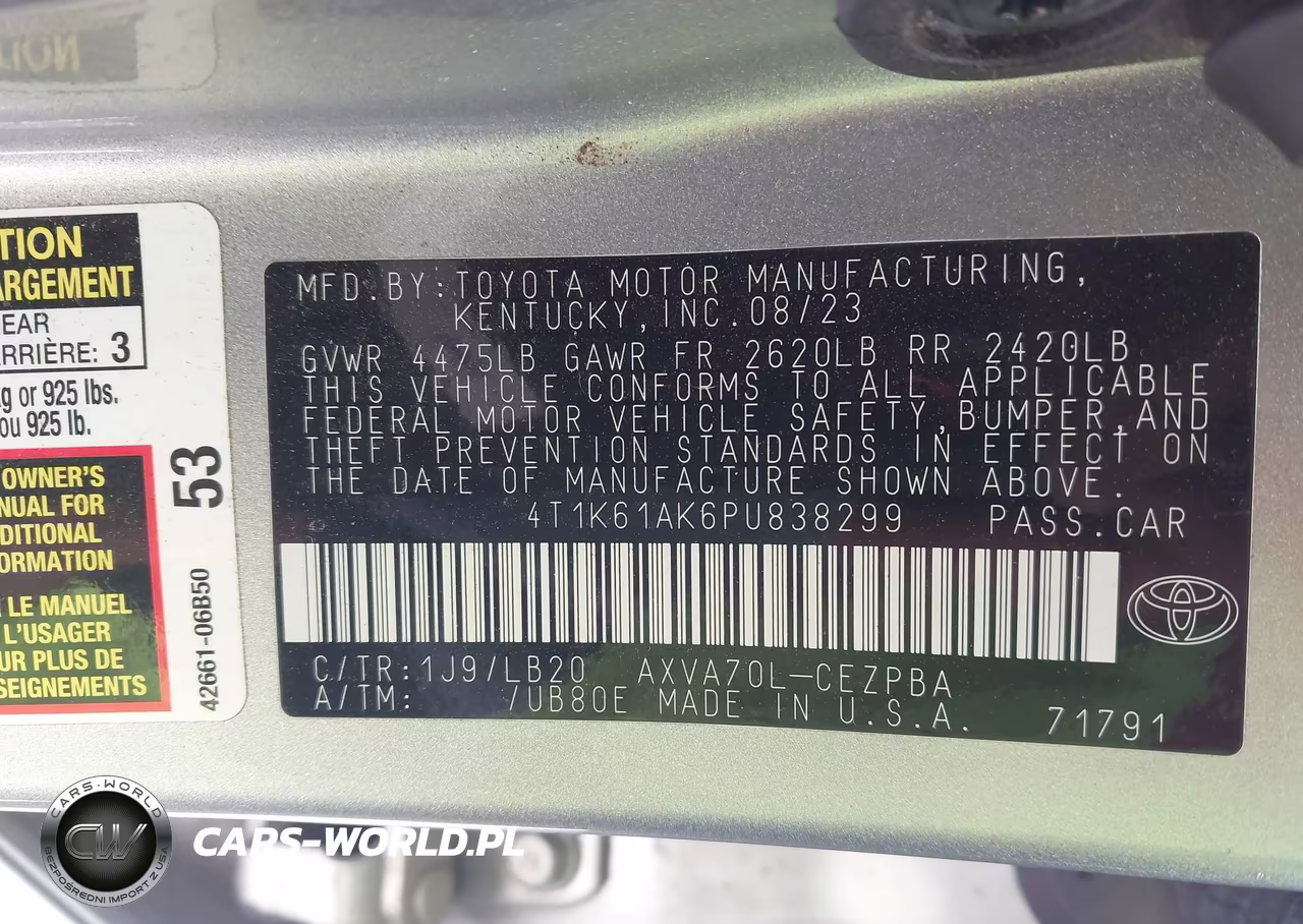 2023 Toyota Camry Xse VIN:4T1K61AK6PU838299 - 9