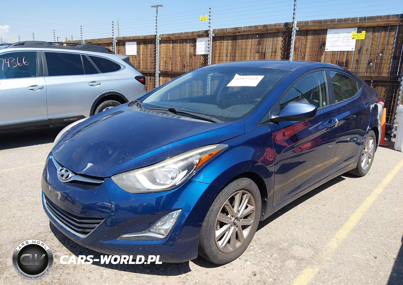 2015 Hyundai Elantra Se VIN:5NPDH4AE3FH636824 - 2