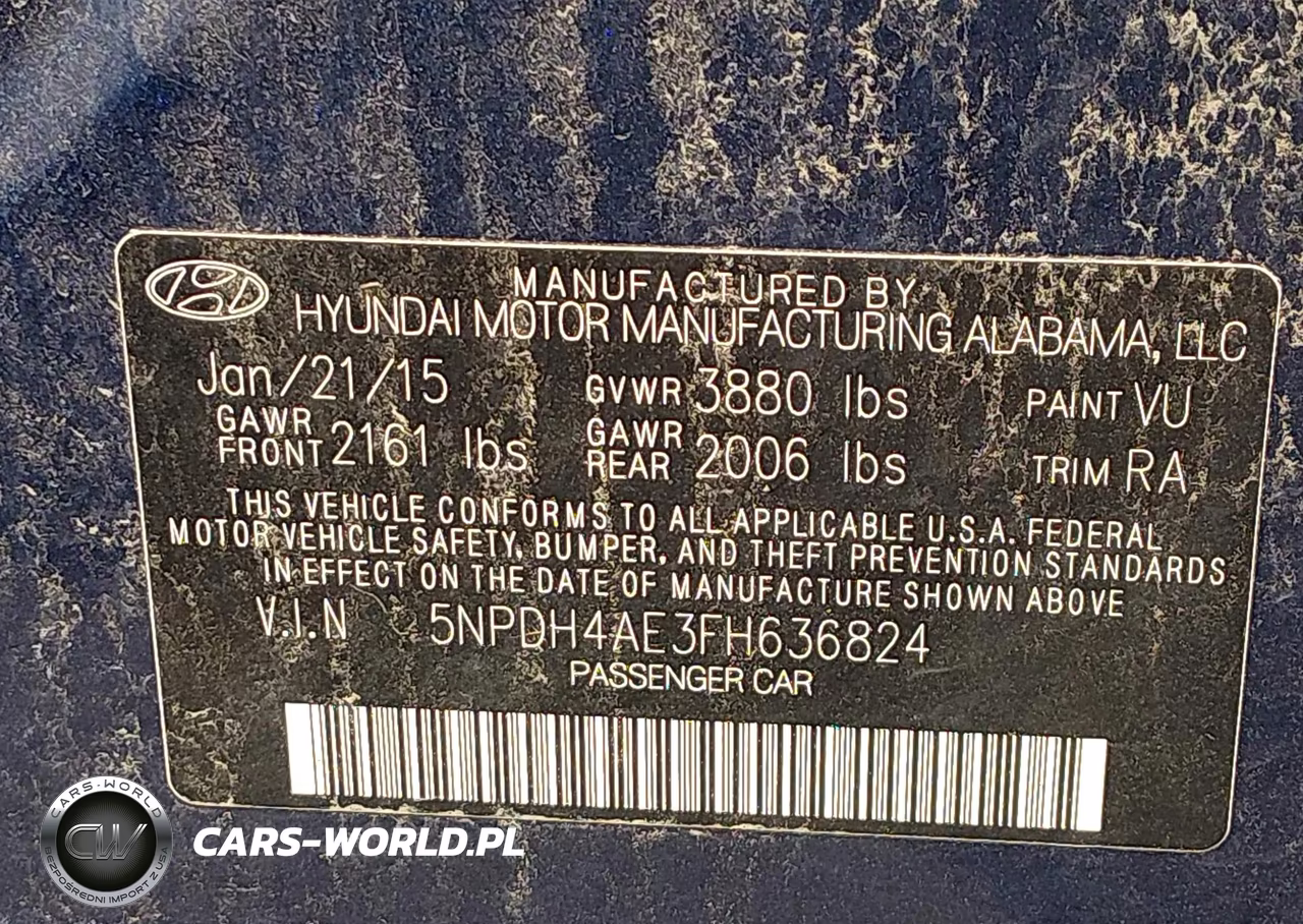 2015 Hyundai Elantra Se VIN:5NPDH4AE3FH636824 - 9