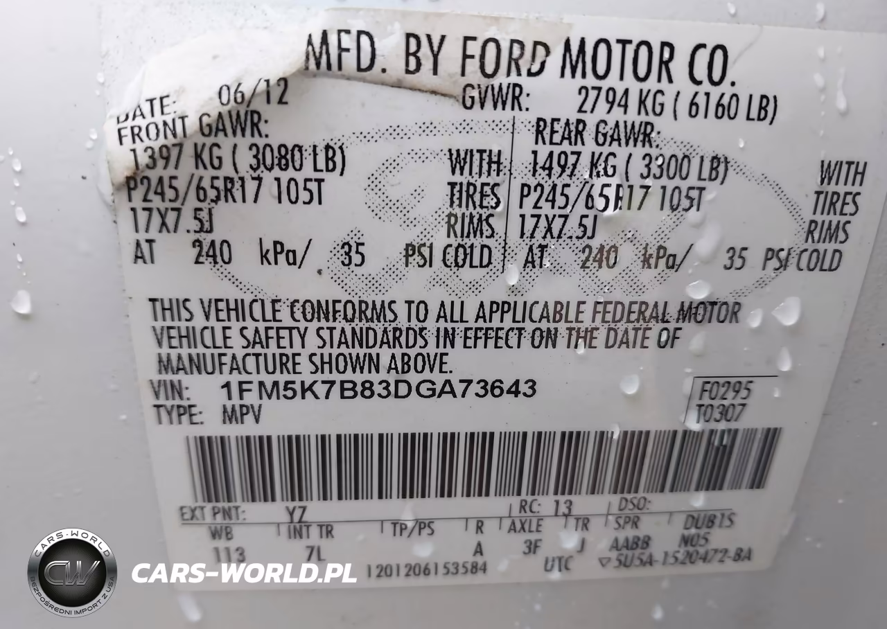 2013 Ford Explorer VIN:1FM5K7B83DGA73643 - 9